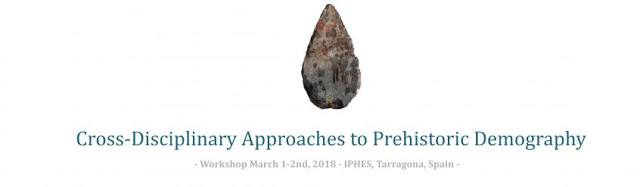 Logo of the international meeting on demographic evolution in Prehistory.