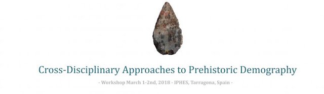 Logo of the international meeting on demographic evolution in Prehistory.