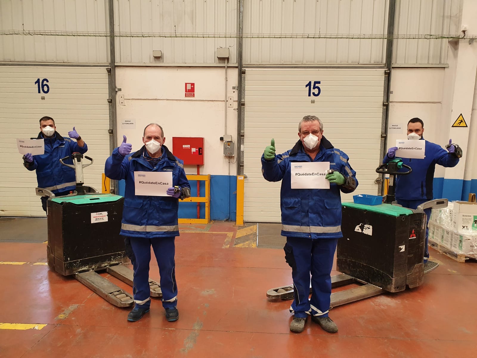 Logistics operation in Amorebieta.