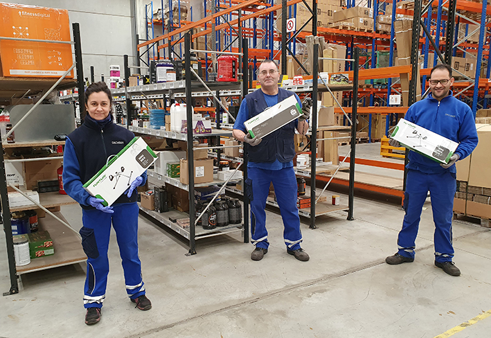 Staff at Dachser storage in Vitoria.