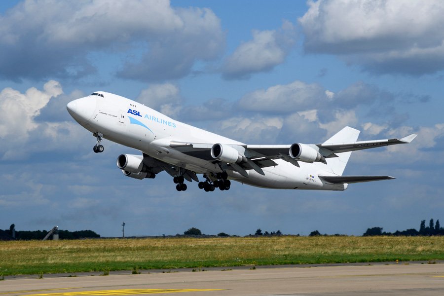 Dachser charter flight at Liege airport.