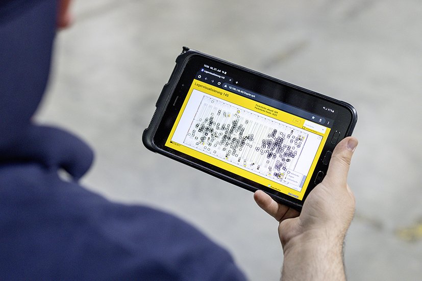Infromation screen for Dachser technology Digital Twin.