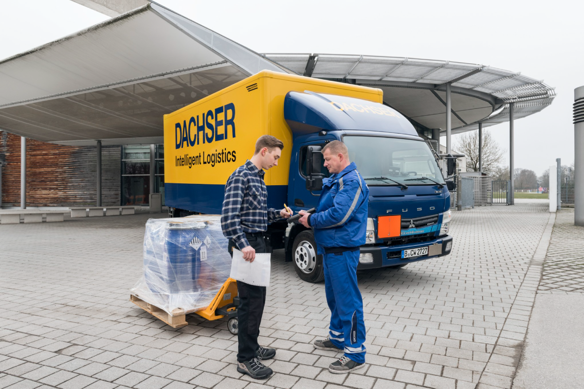 Dachser delivers goods.