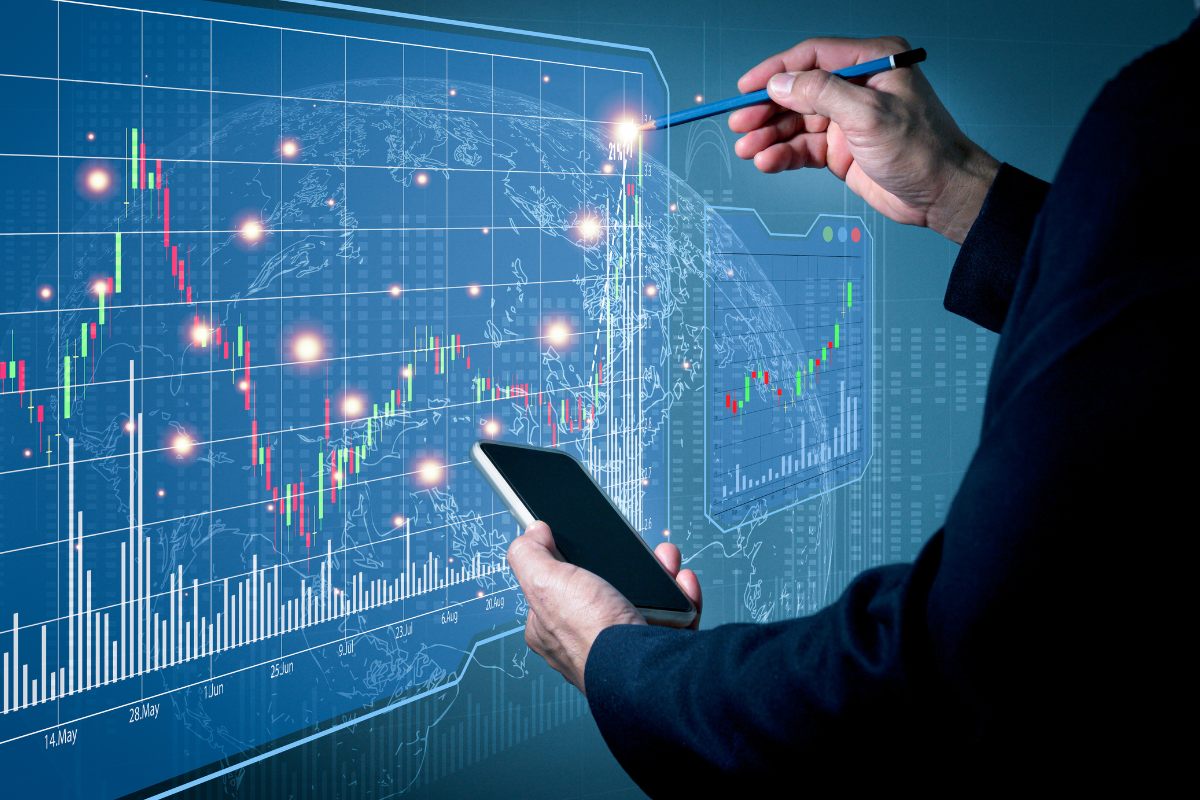 Representation of the growth of a business thanks to affiliate marketing.