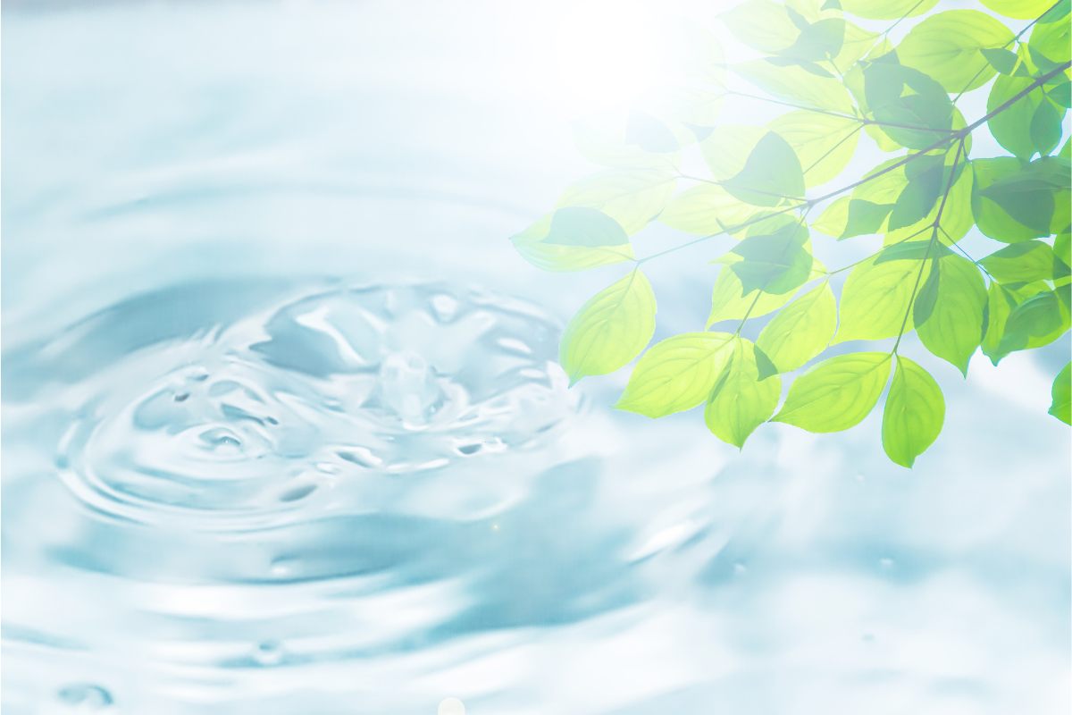 Agua limpia.