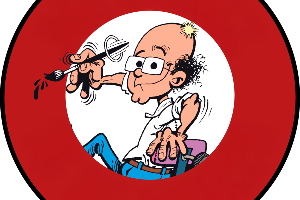 Caricature of Francisco Ibáñez, comic author.