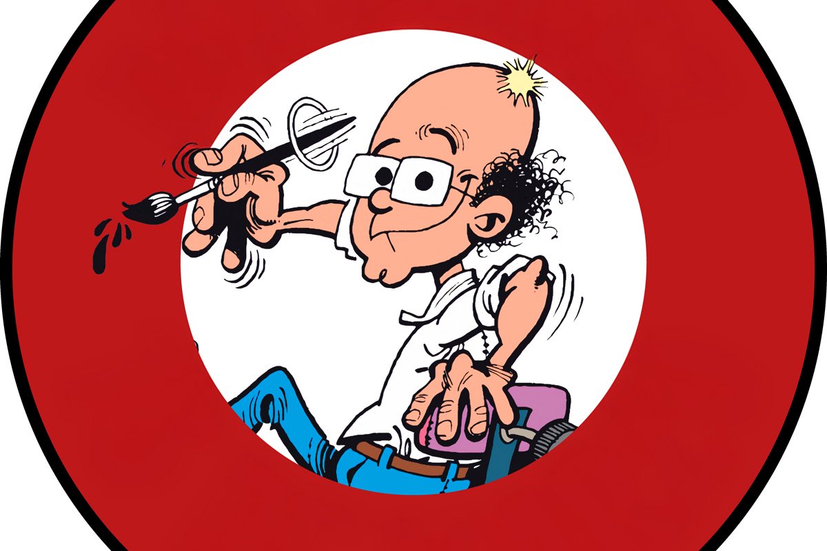 Caricature of Francisco Ibáñez, comic author.