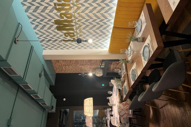 View of La Mafia restaurant in Mataró, Catalonia.