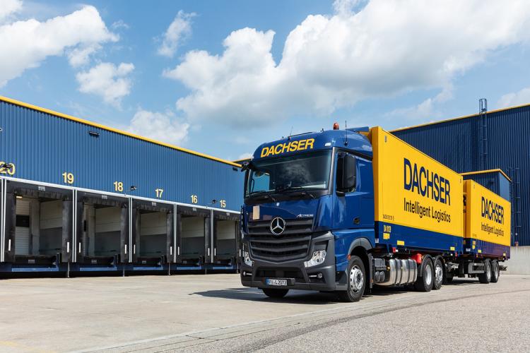 Dascher European logistics truck.