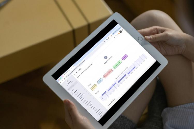 Screen of the app Vinai.