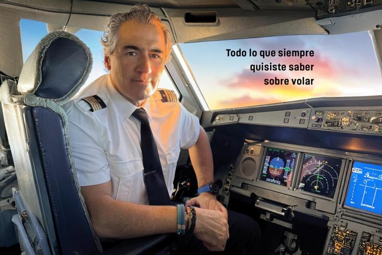 The author in the airplane cockpit promising to tell you everything you always wanted to know about flying.