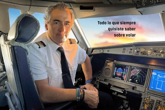 The author in the airplane cockpit promising to tell you everything you always wanted to know about flying.