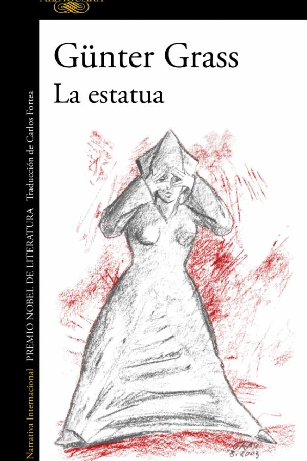 La estatua, by Günter Grass, book cover.