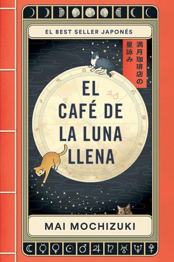 Full moon coffee shop book cover.