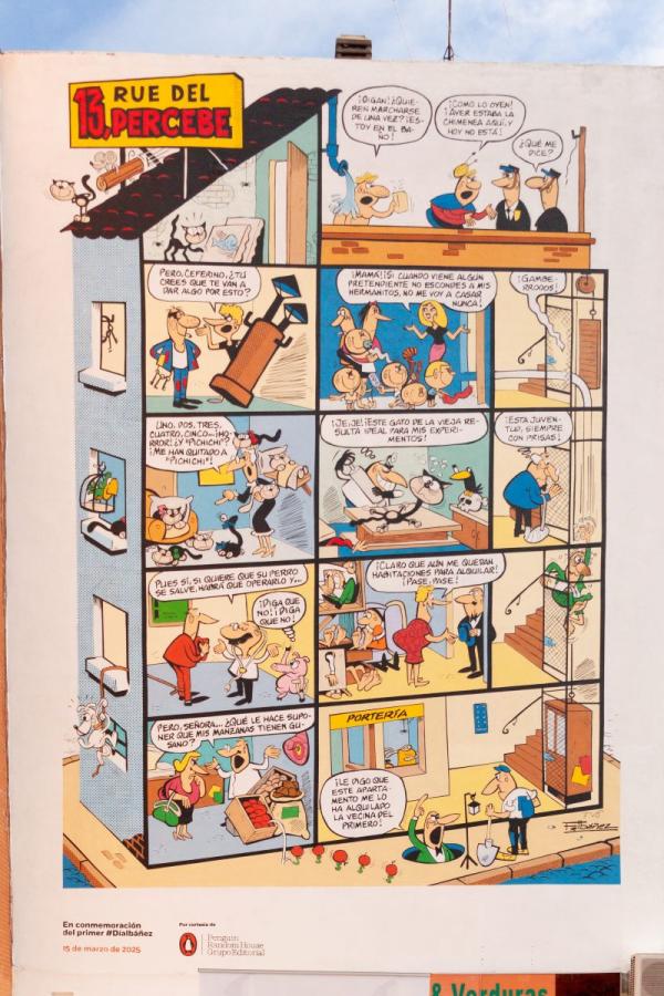 Photo of one of the comic strips from Rue del Percebe 13.