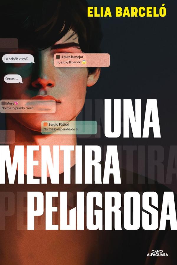 Cover of the book titled Una Mentira Peligrosa by Elia Barceló.