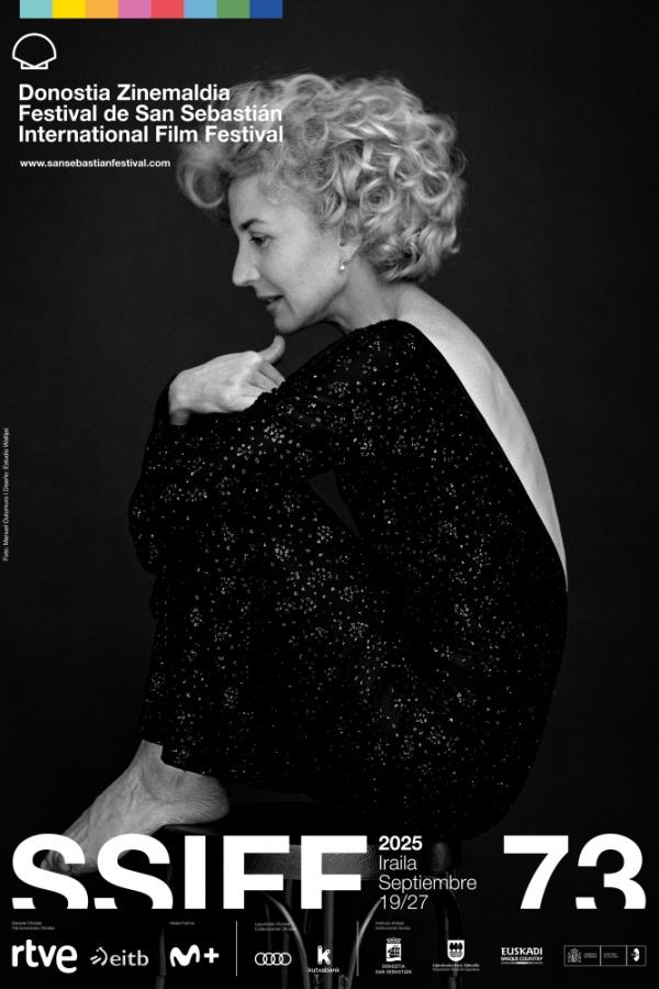 Official poster of the San Sebastián International Film Festival featuring the tribute to actress Marisa Paredes.