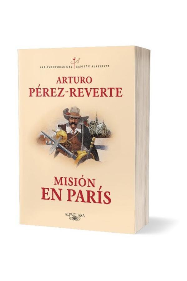 Misión en París, by Arturo Pérez Reverte, book cover.