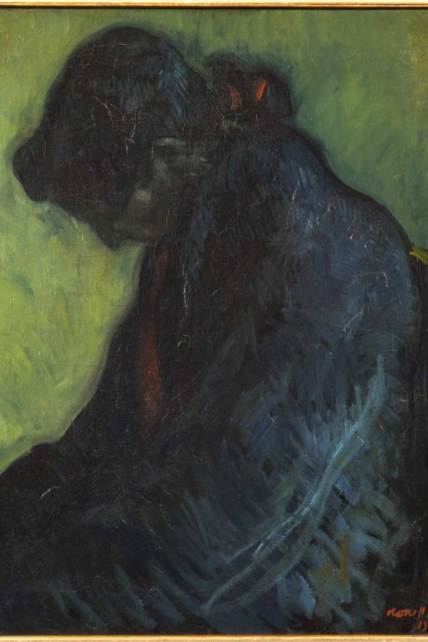 Gypsy woman, a painting by Isidre Nonell.
